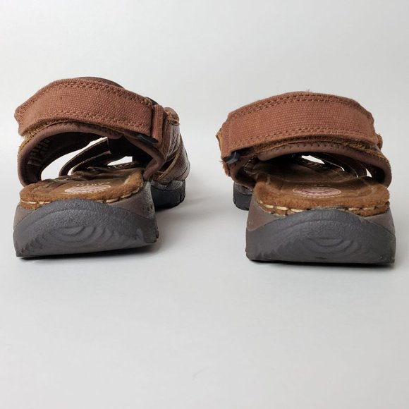 Earth Spirit Gelron 2000 Fisherman 2513067 Brown Leather Sandals, Mens Sz 8 - Picture 6 of 12